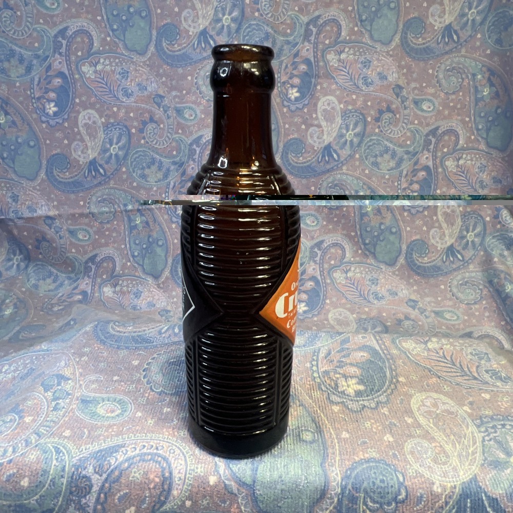 Vintage orange crush Ribbed Beehive Amber glass bottle 7oz 1970's - Picture 7 of 10